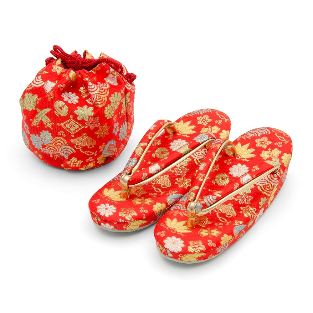 子供用 高級草履(21cm)草履 子供用 七五三 女の子用 7歳 赤 Amazon.co.jp: 七五三 七歳 草履巾着セット 女の子用 赤 レッド